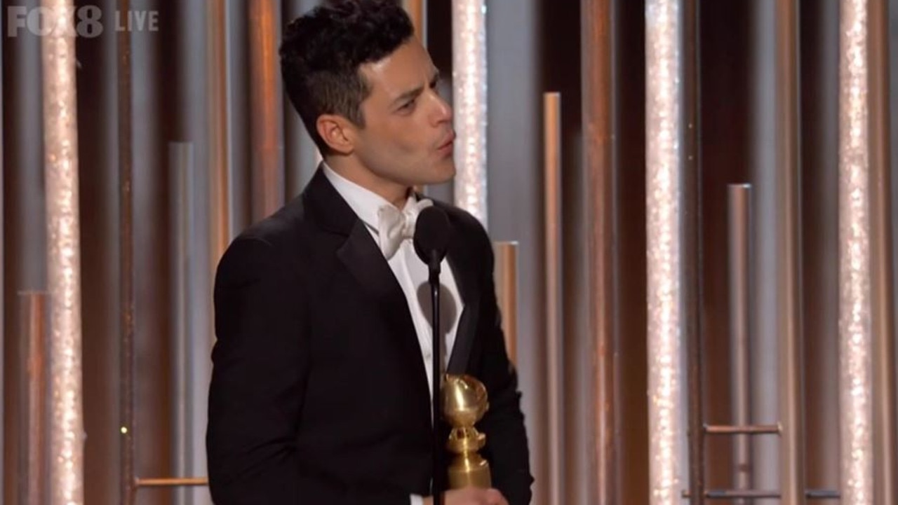 Remi Malek won the Globe for Best Actor.