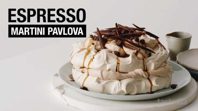 Espresso martini pavlova