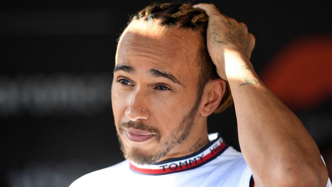 Lewis Hamilton described the Azerbaijan Grand Prix as the most painful race of his career. Picture: AFP