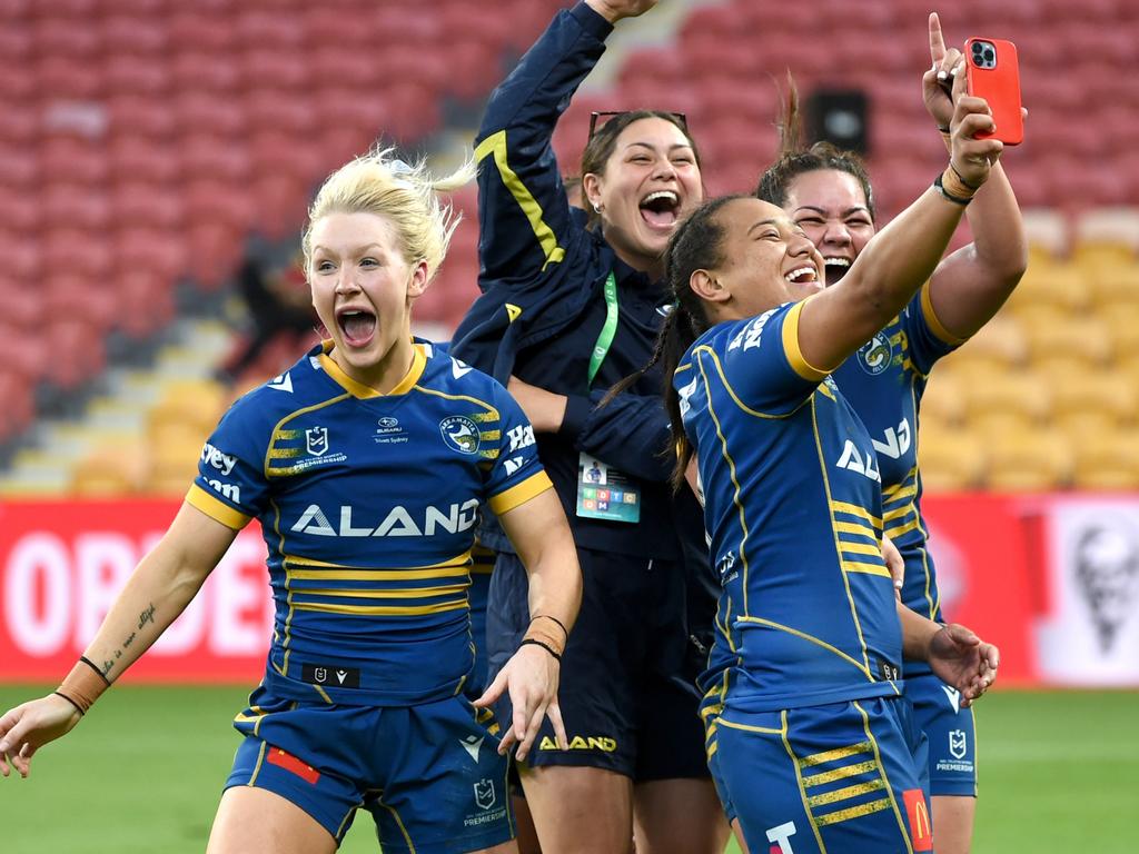 Plenty to celebrate: Parramatta Eels NRLW side.