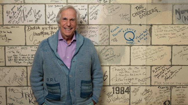 Henry Winkler backstage at Her Majesty's Theatre on Wednesday 7th of February 2024. Photo: Naomi Jellicoe.