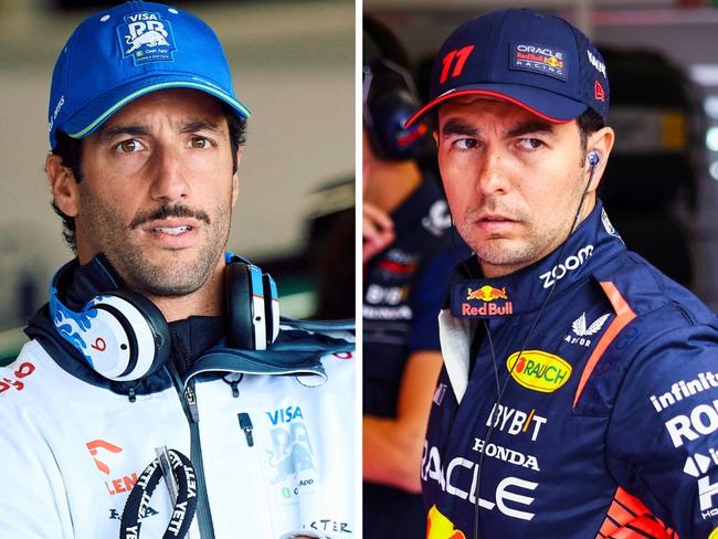 Daniel Ricciardo and Sergio Perez.