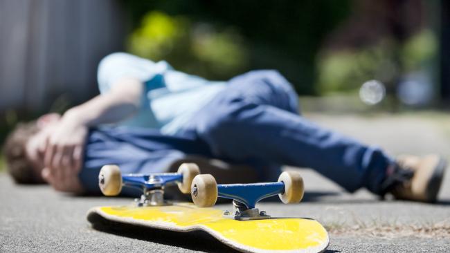 The man aged in his 20s fell from his skateboard on Precinct Dr at Miami on Wednesday night. File image. Picture: iStock.