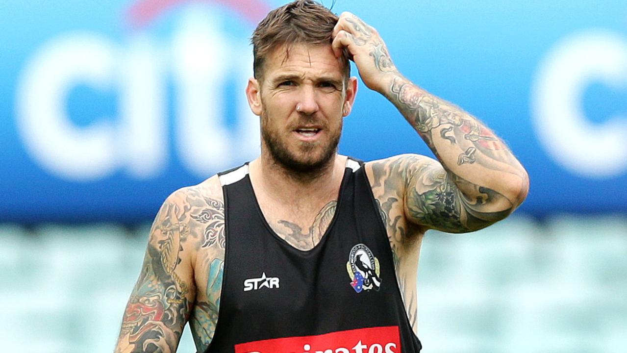 Dane Swan was in fine form. Picture: Gregg Porteous