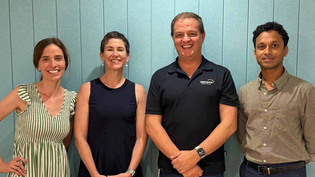 Dr Jennifer Hogan, Dr Emma Rossato, Dr Michael Clements, and Dr Sadheesh Rathnayake at Clements Medical Charters Towers. Picture: Shannon Clements.