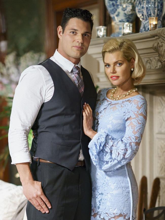 Apollo with Sophie Monk on The Bachelorette.