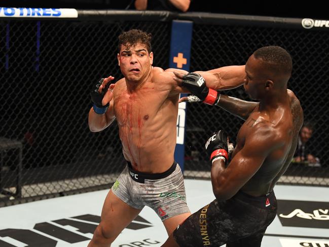 If Robert Whittaker can beat Paulo Costa in Perth next year, seen here fighting Israel Adesanya, there may be no way the Nigerian fighter can avoid him.