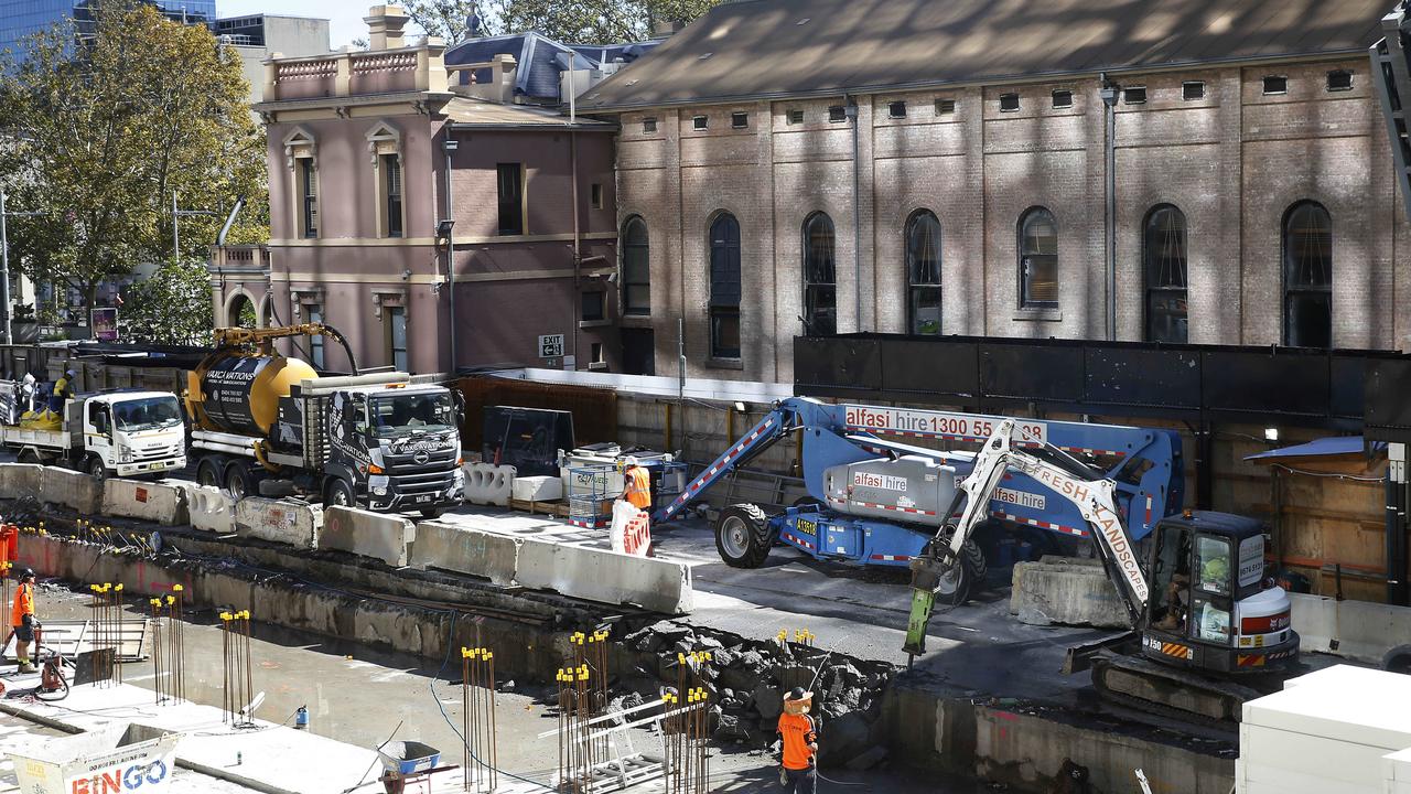 Phive neighbours Parramatta Town Hall. Picture: John Appleyard