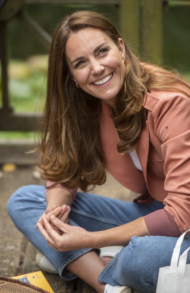 Relaxed royal aka Catherine, Duchess of Cambridge, at the UrbanNature Project in London. Picture: Getty Images