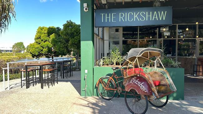 The Rickshaw's interior colours and gardens are Asian-inspired, as is the menu and extensive cocktail list.