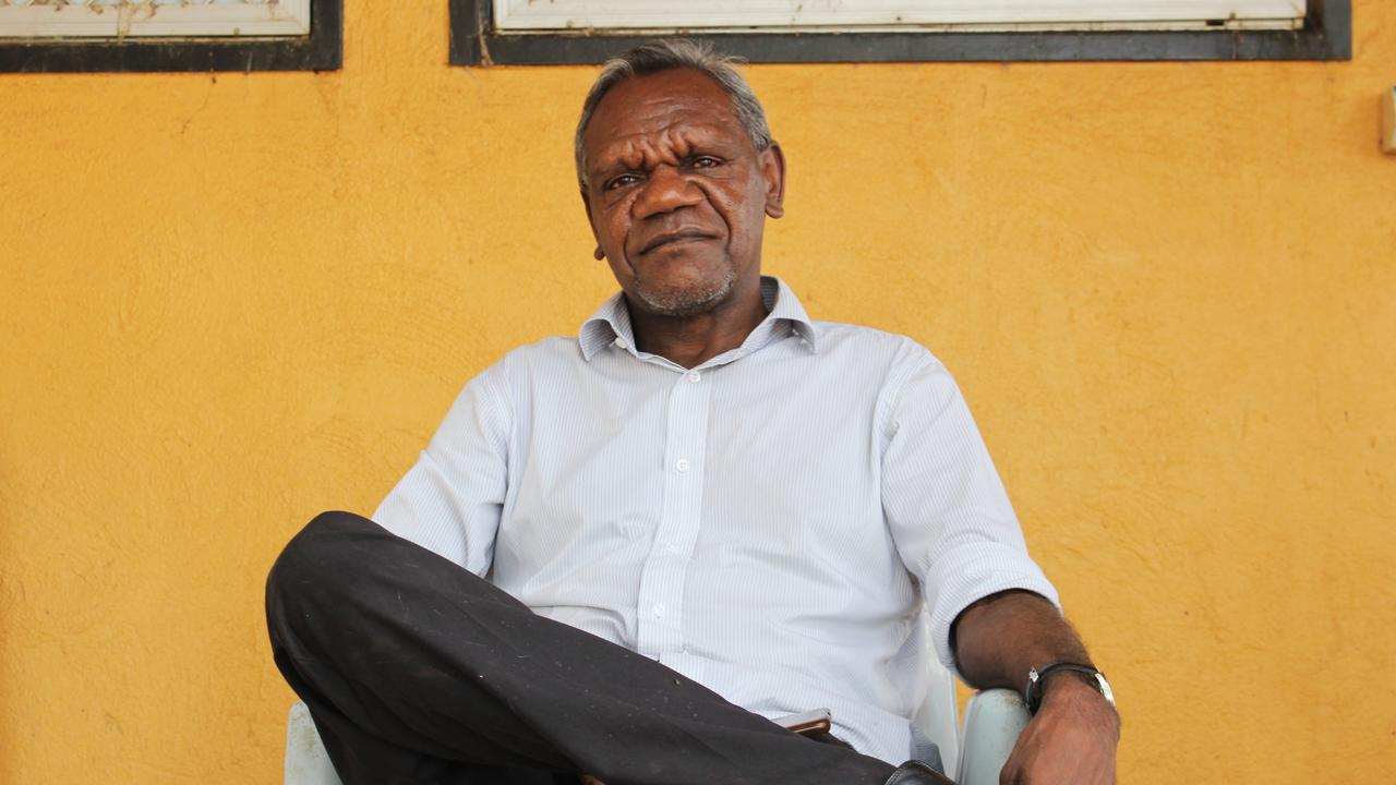 Senior Arrernte Elder and Hidden Valley town camp president Benedict Stevens. Picture: Jason Walls