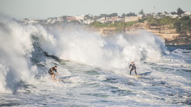 Surf conditions at Bondi were not for the faint-hearted. Picture: NewsWire / Monique Harmer