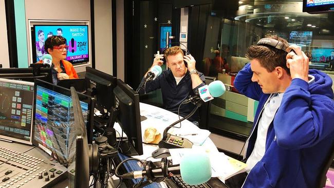 Em, Ed and Grant host the 2Day FM breakfast show.