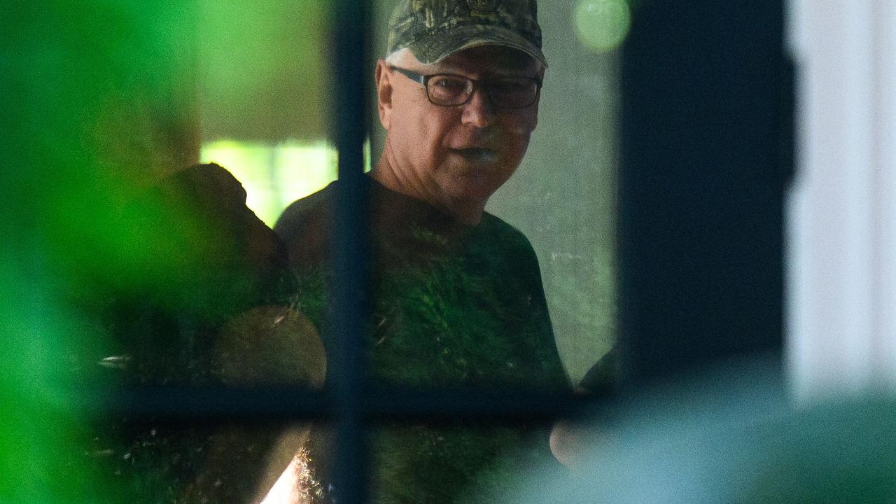 Democratic vice presidential nominee Minnesota Governor Tim Walz prepares to depart St Paul, Minnesota, to a campaign rally in Philadelphia on August 6, 2024. Picture: Stephen Maturen / Getty Images North America / Getty Images via AFP