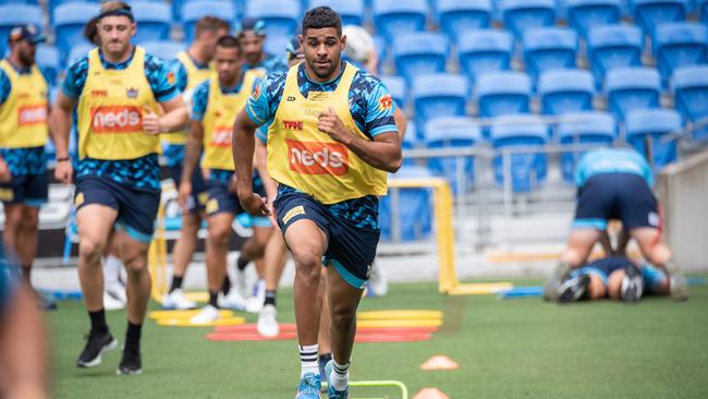 New Gold Coast Titans recruit Treymain Spry.