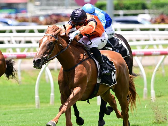 Dushenka caused a boilover of epic proportions in the opener at Eagle Farm on Saturday Picture: Grant Peters - Trackside Photography