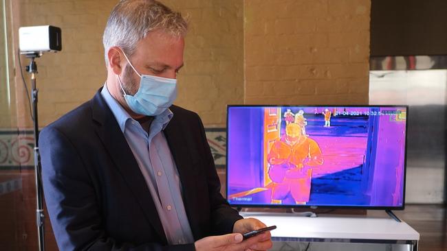 Brett Sutton at the Royal Exhibition Building in Carlton. Picture: Getty Images