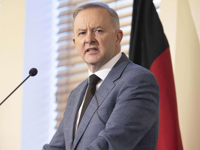 Prime Minister Anthony Albanese and his MPs will move to grant territories the right to set their own laws on voluntary euthanasia. Picture: NCA NewsWire / Gary Ramage