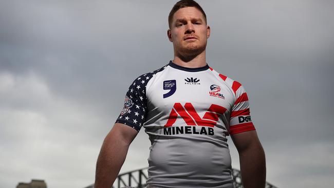 Mark Offerdahl captained the USA at the World Cup 9s in Sydney. Picture: Brett Costello