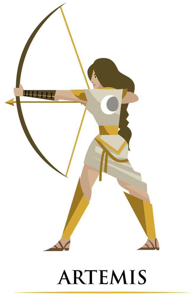 Artemis was the Goddess of the hunt and known for ruling over wild animals.