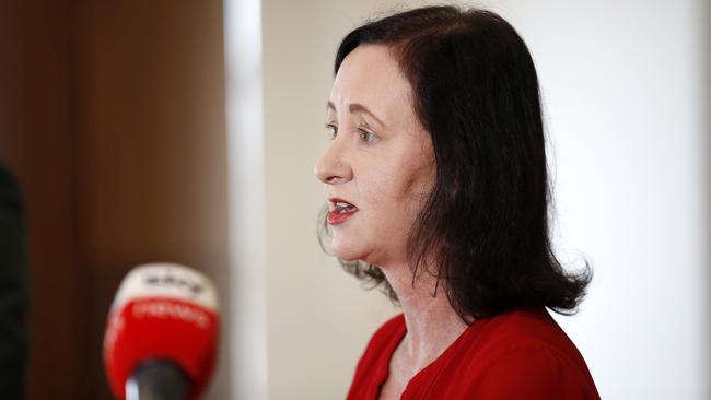 Queensland Health Minister Yvette D’Ath reinforced the only people who should be getting tested were those who could not access a rapid antigen test. Picture: NCA NewsWire / Josh Woning