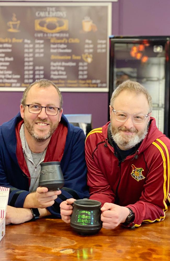 Shaun and Gabriel Fuller have a special harry Potter brew at their Cauldrons Cafe &amp; Emporium, which opens this weekend. PHOTOS: Shae Worship