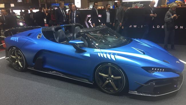 Italdesign’s drop-top Duerte was popular at the 2018 Geneva motor show. Pic: Supplied.