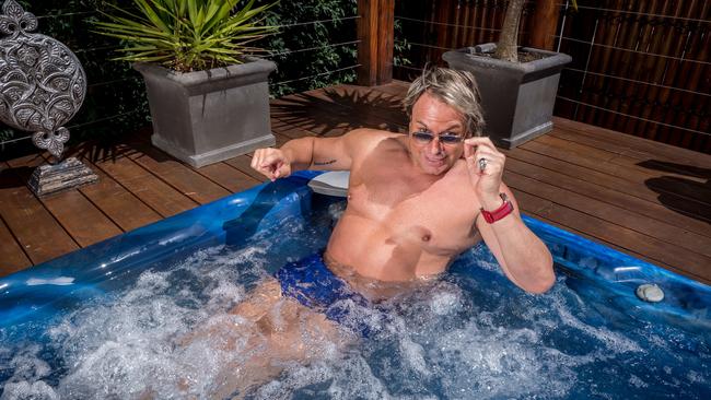 AFL legend Warwick Capper at home in Melbourne. Picture: Jake Nowakowski