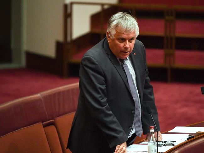 Centre Alliance Senator Rex Patrick labelled Defence’s claim ‘ridiculous’. Picture: AAP