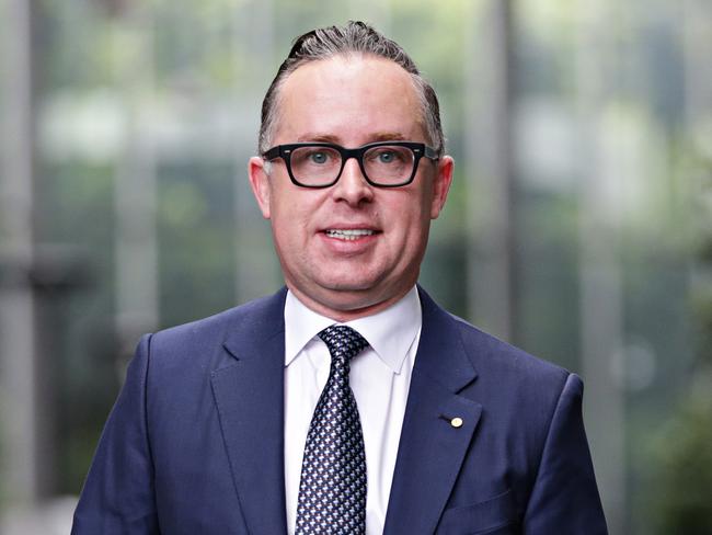 Qantas CEO Alan Joyce at Qantas head quarters in Mascot on the 21st of February 2019.  Qantas' released their half year financial results. Photographer: Adam Yip