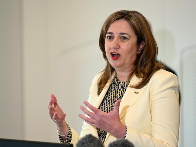 Queensland Premier Annastacia Palaszczuk said she was waiting on the CCC before releasing the statement. Picture: NCA NewsWire / Dan Peled