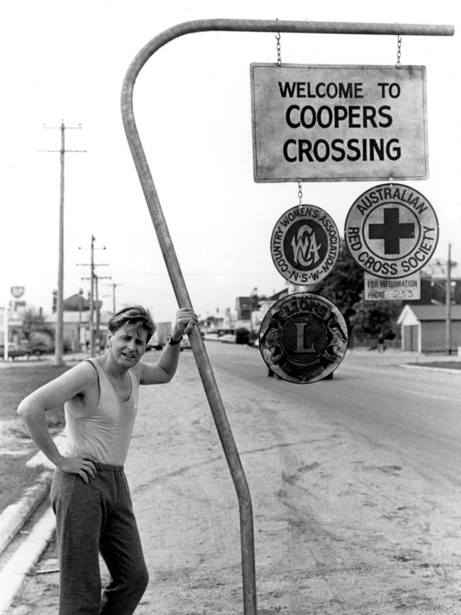 The Flying Doctors actor Robert Grubb at Minyip.