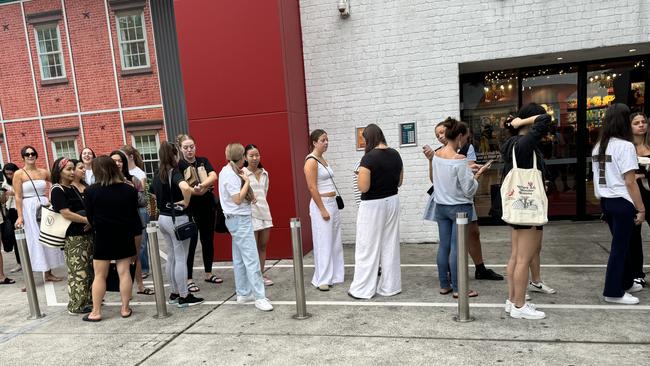 Huge line outside Kookai. Picture: News.com.au