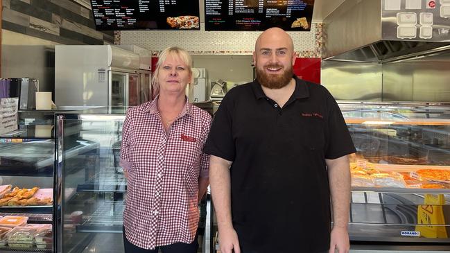 Shakers Takeaway Exeter employees Lisa Nichols and Cody O'Mahony. Picture: Supplied