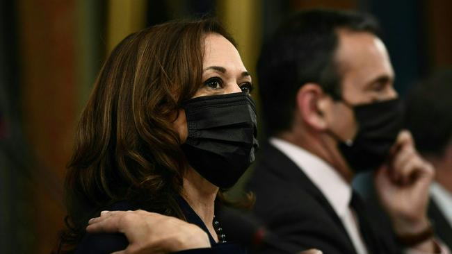 Harris appeared on television this week denying she feels ‘misused or underused’. Picture: Brendan Smialowski / AFP