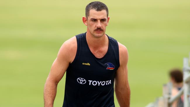 Taylor Walker is back training with the Crows. Picture: Kelly Barnes