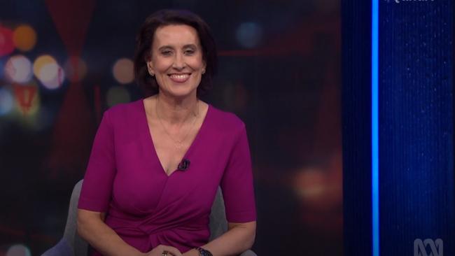 Virginia Trioli hosting ABC's Q+A program on Thursday, March 17. Source: Supplied. ,