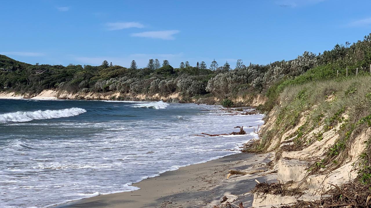 There has been major erosion at Byron Bay over the last few days.