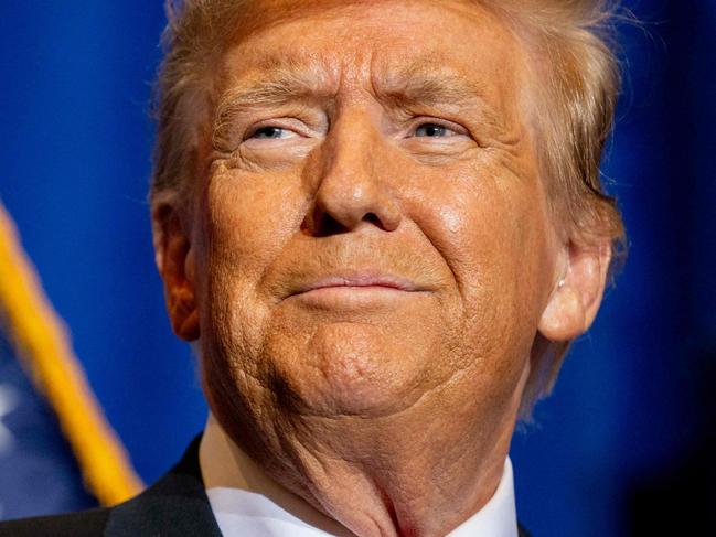 ATKINSON, NEW HAMPSHIRE - JANUARY 16: Republican presidential candidate, former U.S. President Donald Trump looks on during a campaign rally at the Atkinson Country Club on January 16, 2024 in Atkinson, New Hampshire. Trump won this week's Iowa caucus, solidifying him as the lead Republican nominee in the first balloting of 2024. The former U.S. President heads to Atkinson, New Hampshire today as he continues campaigning during the primary election.   Brandon Bell/Getty Images/AFP (Photo by Brandon Bell / GETTY IMAGES NORTH AMERICA / Getty Images via AFP)