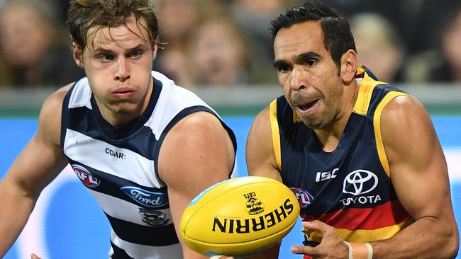 The Cats have done a great job of controlling Eddie Betts. Picture: AAP Images