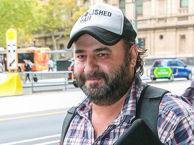 Jerome Borazio who owns the Melbourne restaurant Sister Bella, is pictured leaving Melbourne Magistrates court.Reporter Shannon Deery has confirmed ID. Picture: Ian Currie