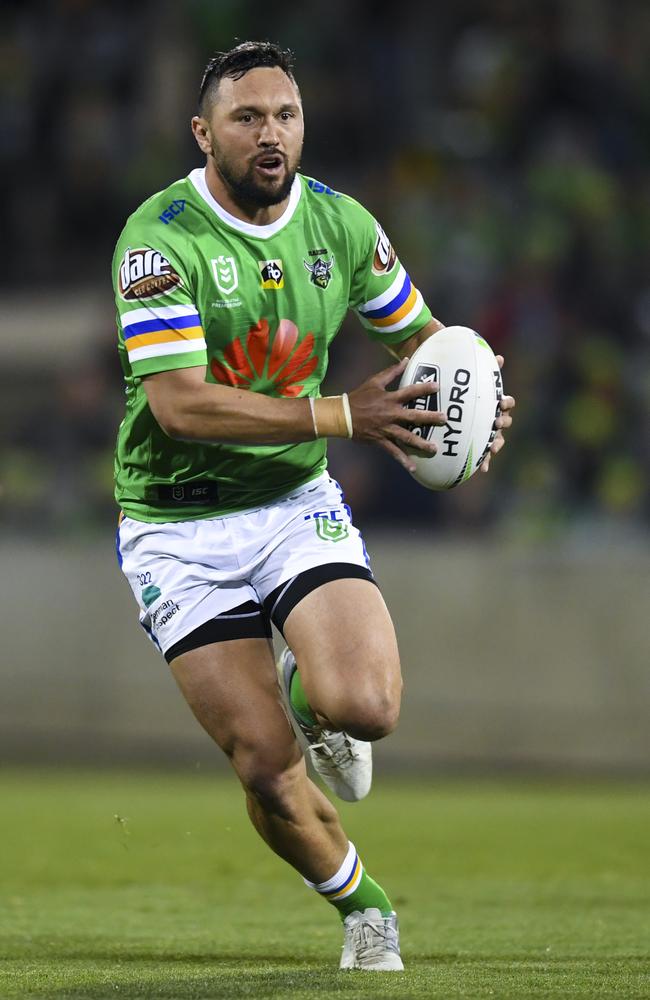 Jordan Rapana can be Canberra’s X-factor. Picture: Lukas Coch