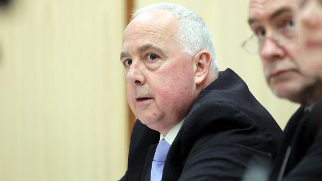 Fair Work Australia President Iain Ross during a Senate hearing in Parliament House in Canberra.