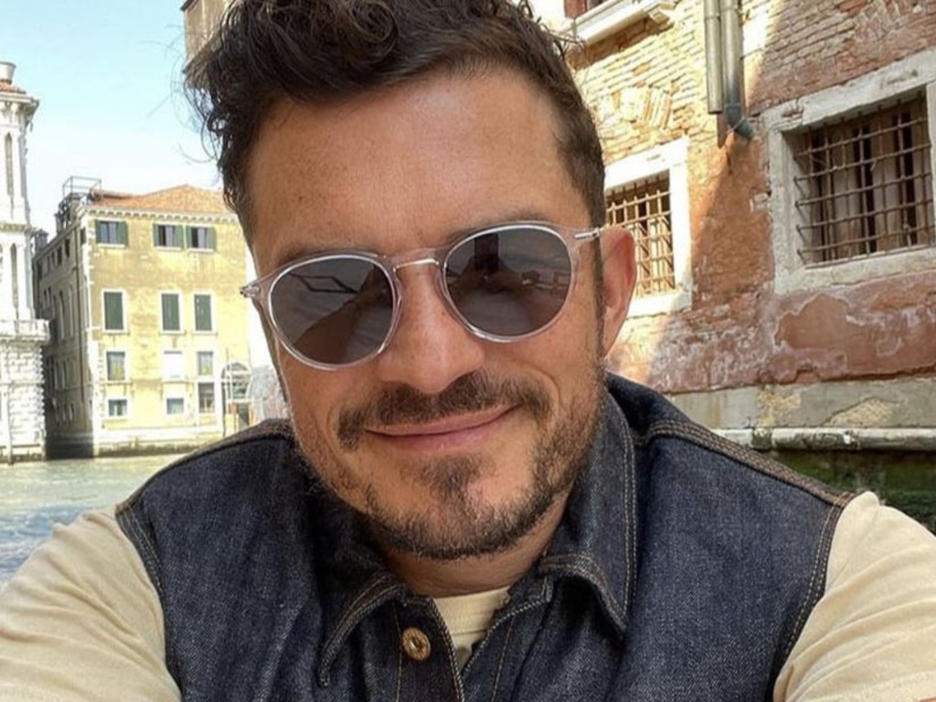 Orlando Bloom shares a selfie from the Venice trip. Picture: Instagram