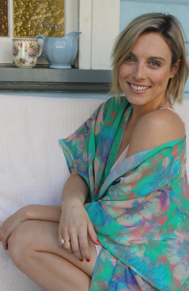 Casey Burgess wears a NATALIJA nightie.