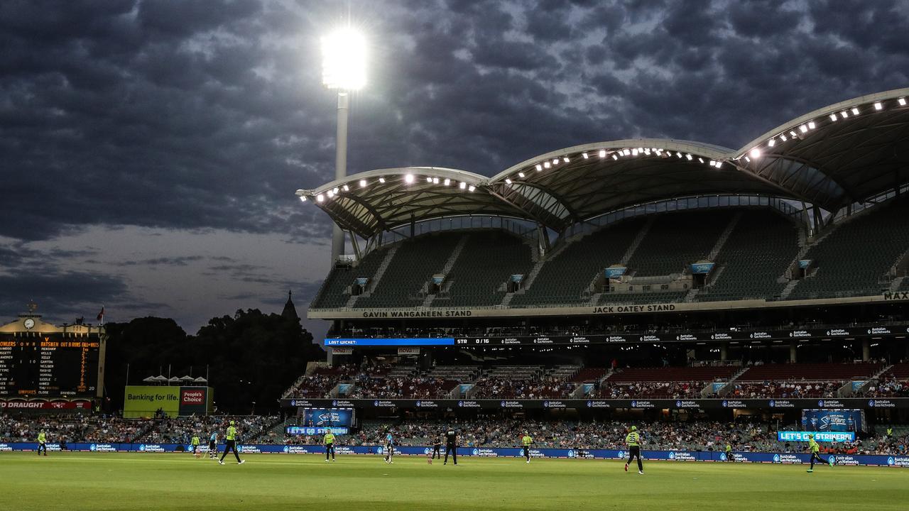 South Australian health officials signed off on the plan to stage Friday night’s BBL match. Picture: Sarah Reed/Getty Images