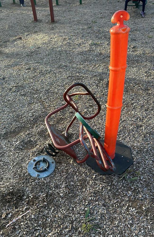 Broken equipment is a hazard. Picture: Snap Send Solve