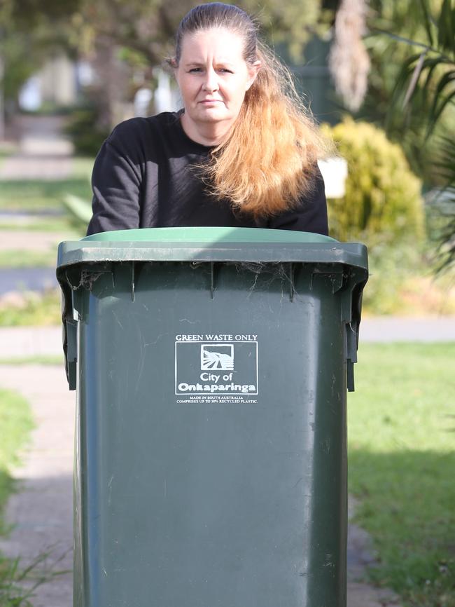 Resident Jenny Clark is hoping for fortnightly collections. Picture: Stephen Laffer