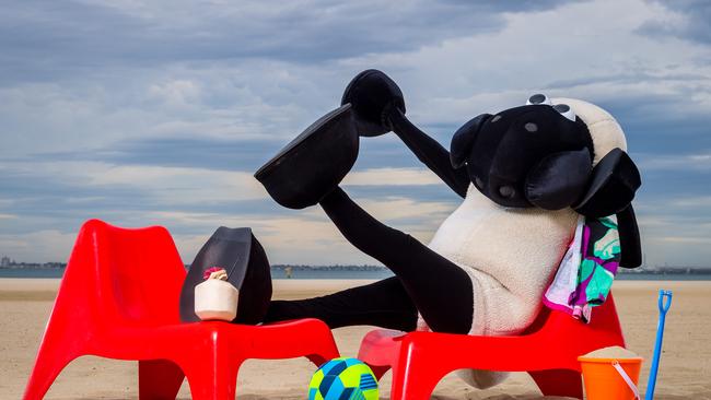 Shaun the Sheep, star of ACMI's Wallace and Gromit exhibition, is coming to the Gold Coast at Paradise Country. Picture: Jake Nowakowski