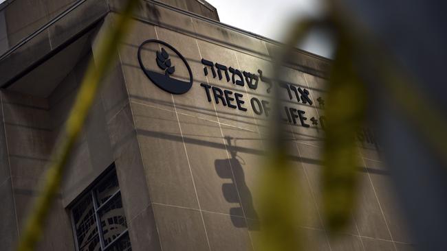 A shooting at the Tree of Life Synagogue left 11 people dead. Picture: AFP